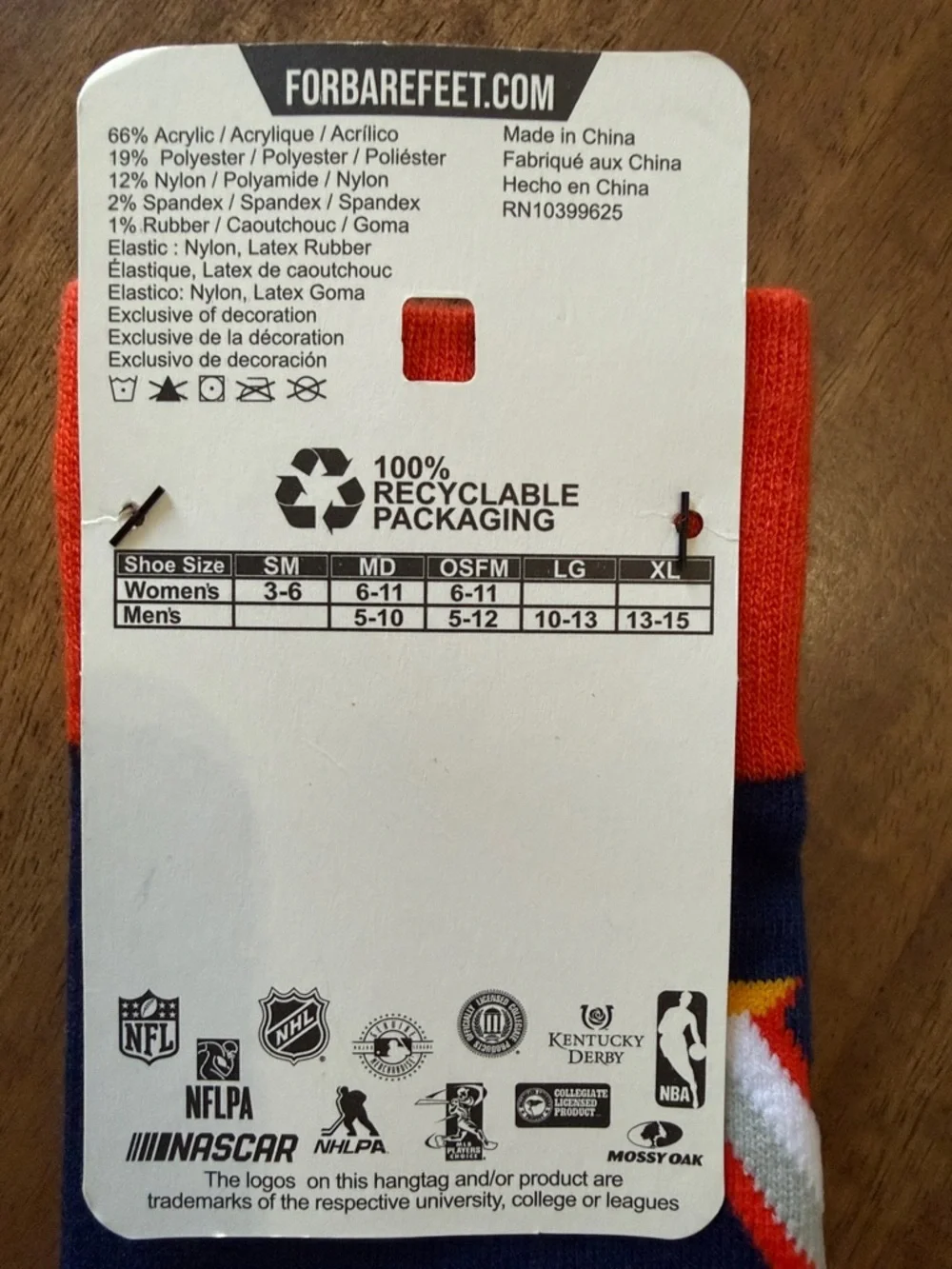 UVA Navy & Orange Argyle Dress Socks